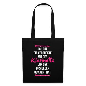 Klarinette Orchester - Stoffbeutel - Schwarz - Vorne