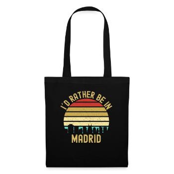 I Would Rather Be In Madrid City - Tote Bag - black - Front