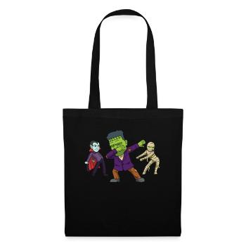 Dabbing Halloween Monster Monster Geschenk - Stoffbeutel - Schwarz - Vorne