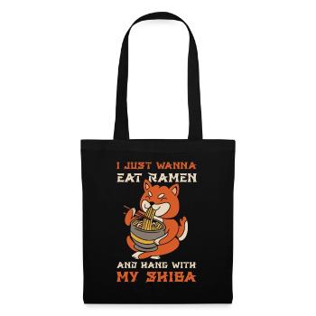 Shiba Inu Ramen Bowl Shiba Inu Cadeau - Sac en tissu - noir - Devant