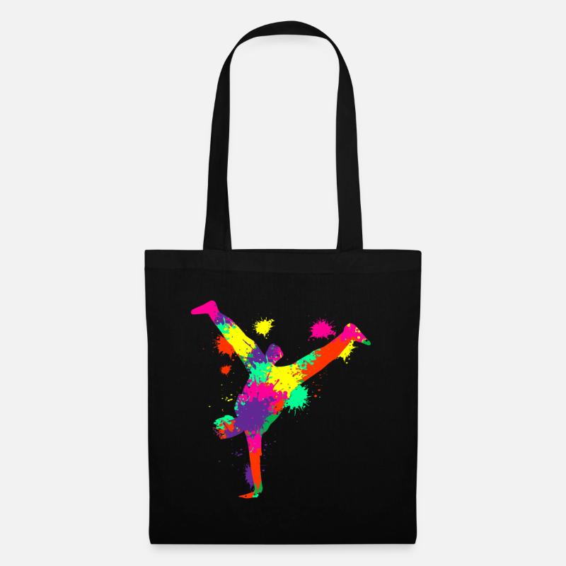Breakdancer Breakdance Breakdancing - Borsa di stoffa - nero