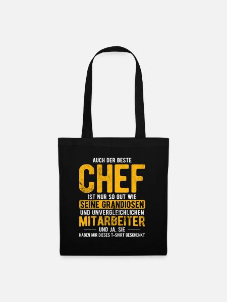 Bester Chef So Gut Wie Grandiosen Mitarbeiter Chef - Stoffbeutel - Schwarz