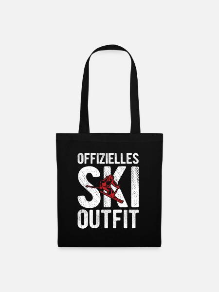 Offizielles Ski Outfit Berge Ski - Stoffbeutel - Schwarz