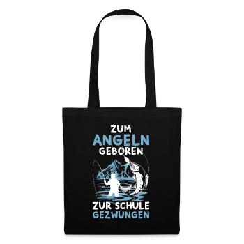 Pêcheur Né Pêcheur Fischer Enfants - Sac en tissu - noir - Devant