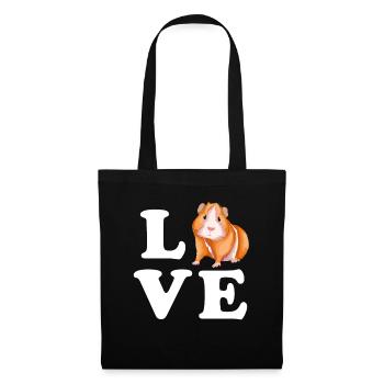 Guinea Pig Love Love Guinea Pig - Tote Bag - black - Front
