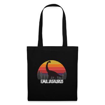 Emiliasaurus Emilia saurus dinosaur name birthday - Tote Bag - black - Front