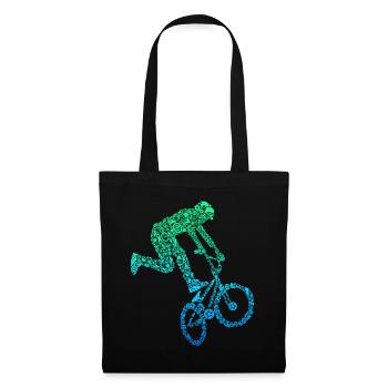 BMX Stunt Dirt Bike Freestyle Rider - Tote Bag - black - Front