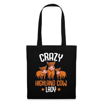 Highland Cattle Farmer Gift - Sac en tissu - noir - Devant