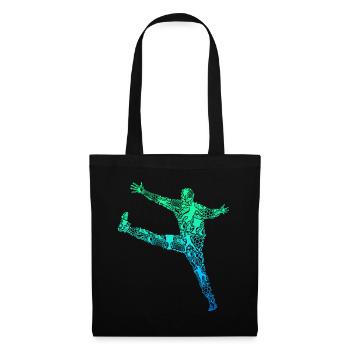 Handball Torwart Handballer Kinder Jungen - Stoffbeutel - Schwarz - Vorne