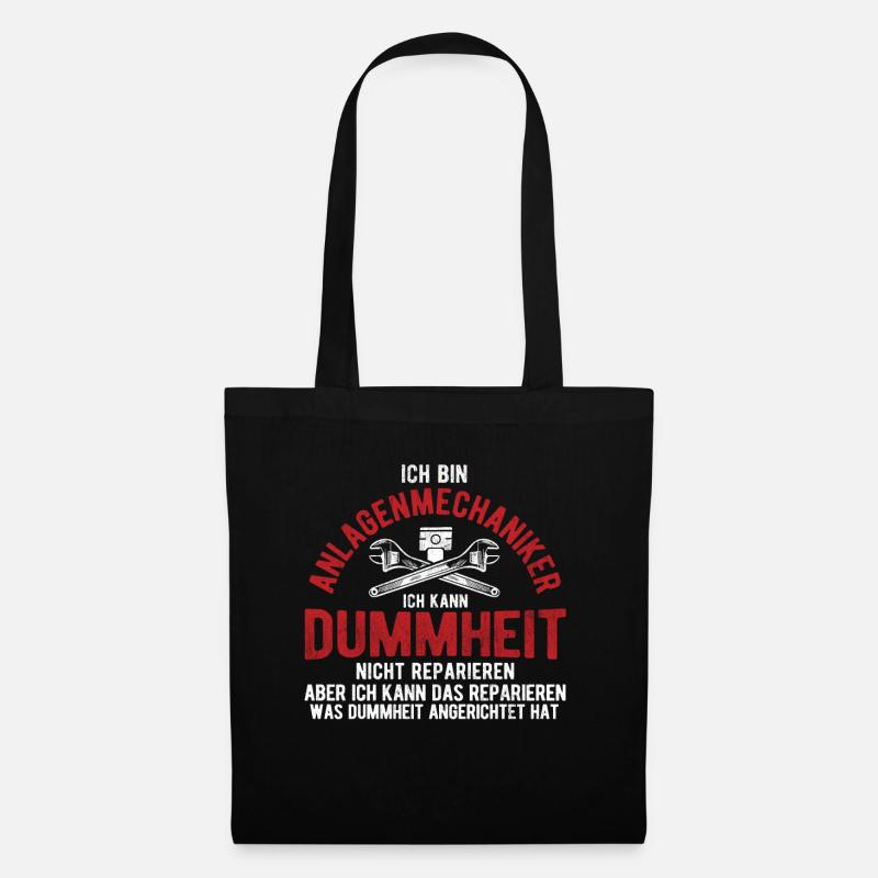 Anlagenmechaniker Geschenkidee - Stoffbeutel - Schwarz