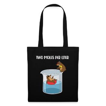 Two Moles Per Liter Chemistry Gift - Tote Bag - black - Front