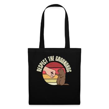 Respect The Groundhog Groundhog Groundhog Day Gift - Tote Bag - black - Front
