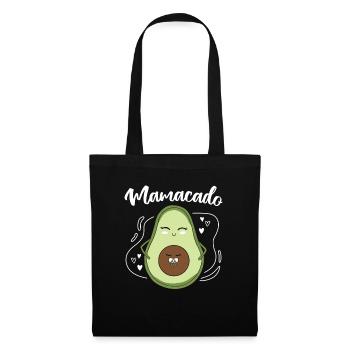 Mamacado Mutter Avocado - Stoffbeutel - Schwarz - Vorne