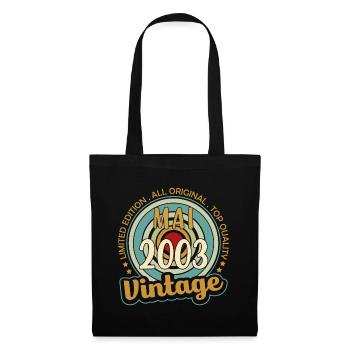 Vintage Flourish Birthday Gift May 2003 - Tote Bag - black - Front