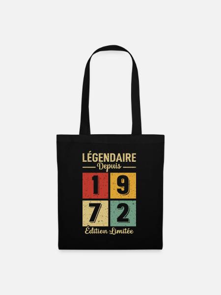 Légendaire Depuis 1972 Édition limitée - Sac en tissu - noir