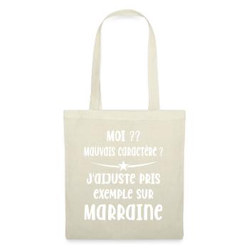 Mauvais Caractère Marraine - Sac en tissu - nature - Devant