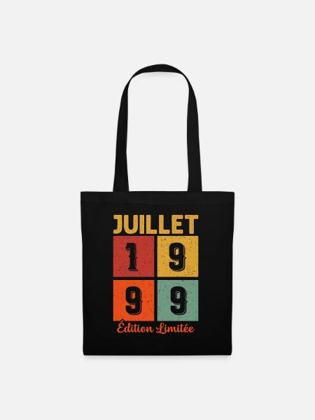 Juillet 1999 Édition limitée Cadeau D'anniversaire - Sac en tissu - noir