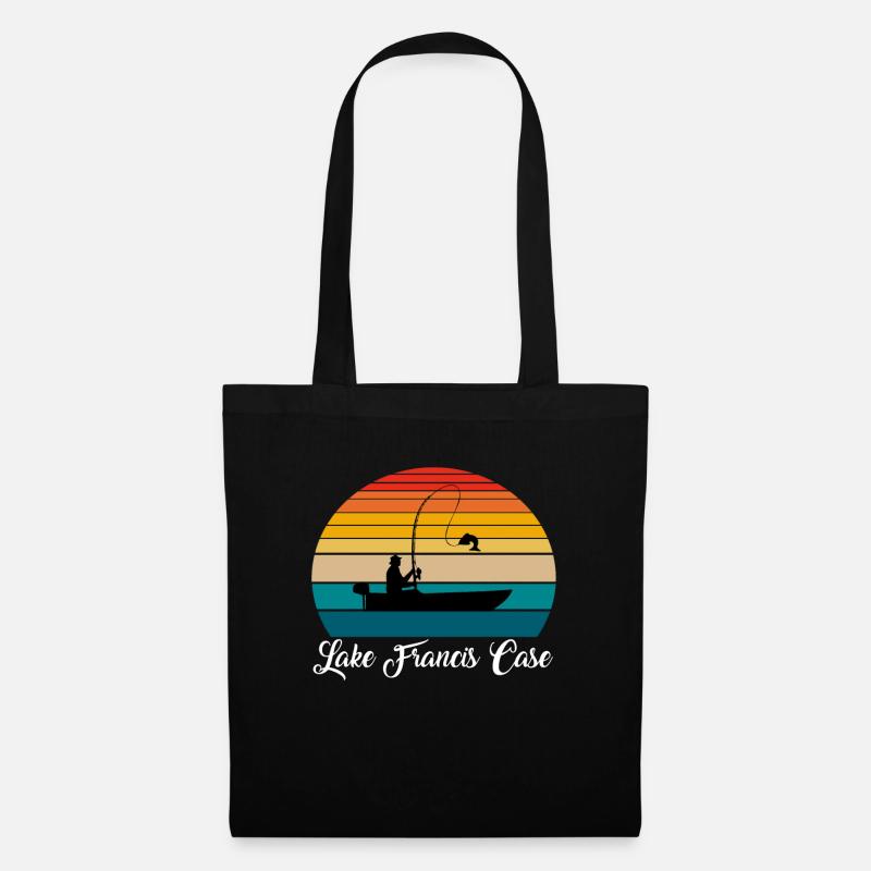 Lieu de pêche du lac Francis Case - Sac en tissu - noir