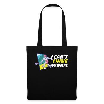 I Cant I Have Tennis Tennis Gift - Tote Bag - black - Front