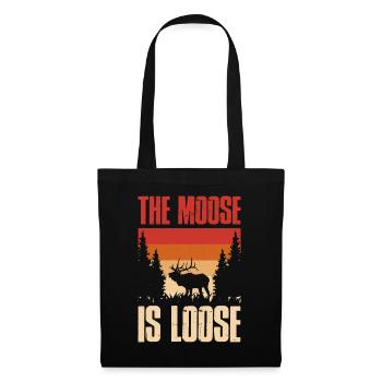 The Moose Is Loose Moose Gift - Tote Bag - black - Front
