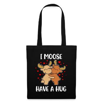 I Moose Have A Hug Moose Gift - Tote Bag - black - Front