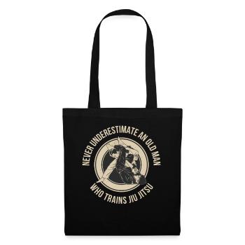 Old Man Jiu Jitsu Jiu Jitsu Geschenk - Stoffbeutel - Schwarz - Vorne