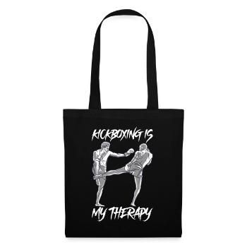 Le kickboxing est mon cadeau de thérapie Kickboxing - Sac en tissu - noir - Devant