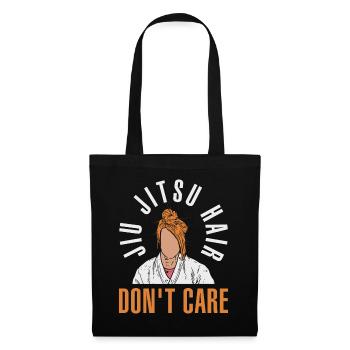Jiu Jitsu Hair Dont Care Jiu Jitsu Geschenk - Stoffbeutel - Schwarz - Vorne