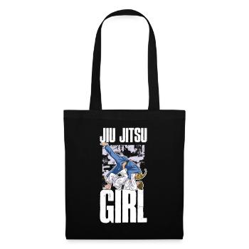Jiu Jitsu Girl Jiu Jitsu Geschenk - Stoffbeutel - Schwarz - Vorne