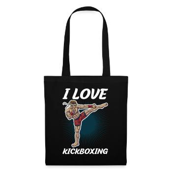 J’adore kickboxing Kickboxing Cadeau - Sac en tissu - noir - Devant