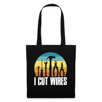In the An Electrician I Cut Wires Electrician Gift - Tote Bag - black - Front