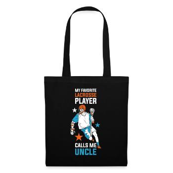 Lacrosse Uncle Lacrosse Gift - Tote Bag - black - Front