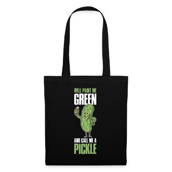 Well Paint Me Green Cucumber Gift - Tote Bag - black - Front