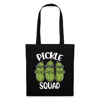Pickle Squad Cucumber Gift - Tote Bag - black - Front