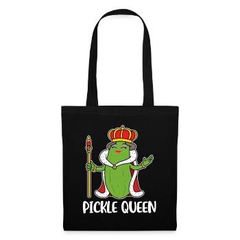 Pickle Queen Cucumber Gift - Tote Bag - black - Front