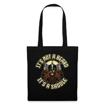 Its Not A Beard Its A Saddle Beard Gift - Tote Bag - black - Front
