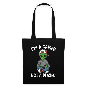 I Am A Gamer Zocker Geschenk - Stoffbeutel - Schwarz - Vorne