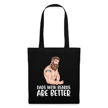Dads With Beards Are Better Bart Gift - Tote Bag - black - Front