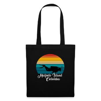 Malpelo Island Colombie Plongée - Sac en tissu - noir - Devant