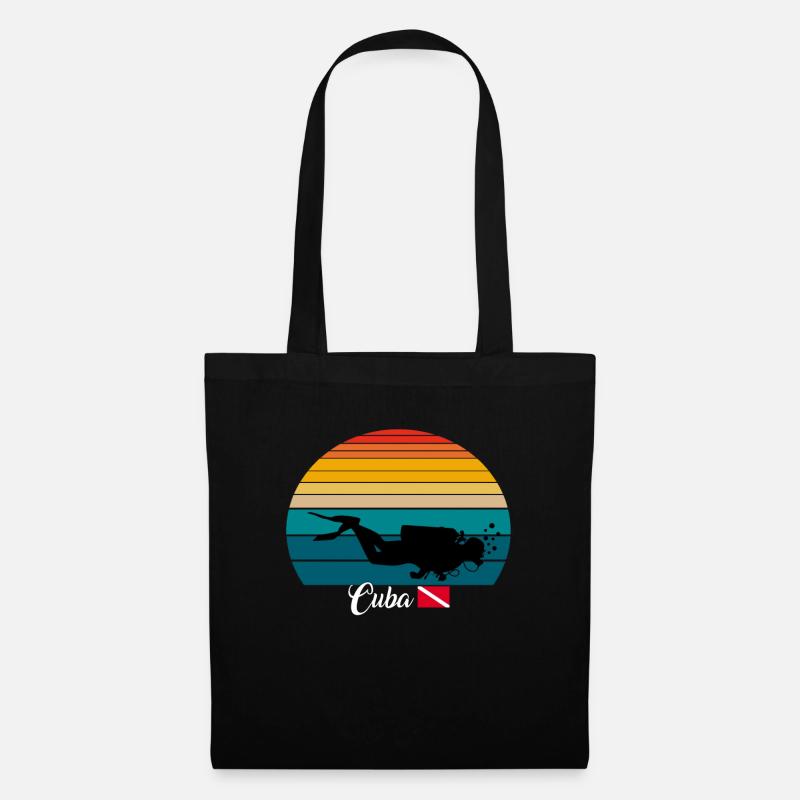 Cuba Scuba Diving Gift - Stoffbeutel - Schwarz