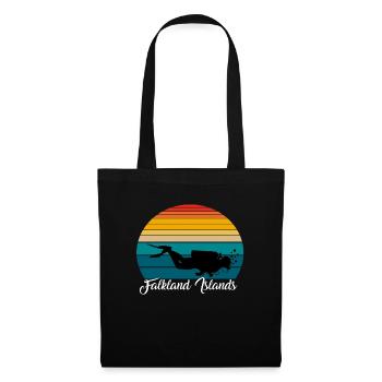 Malouines Plongée Sous-Marine Cadeau - Sac en tissu - noir - Devant