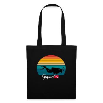 Japan Scuba Diving Gift - Stoffbeutel - Schwarz - Vorne