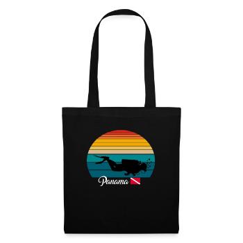 Panama Scuba Diving Gift - Stoffbeutel - Schwarz - Vorne