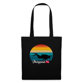Philippines Scuba Diving Gift - Stoffbeutel - Schwarz - Vorne
