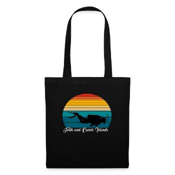 Cadeau de plongée sous-marine aux îles Turques et Caïques - Sac en tissu - noir - Devant