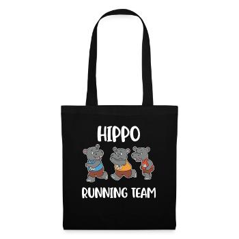 Hippo Running Team Hippo Cadeau - Sac en tissu - noir - Devant