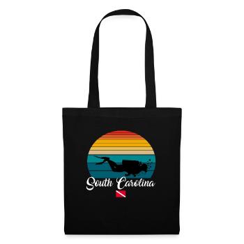 South Carolina Scuba Diving Gift - Stoffbeutel - Schwarz - Vorne