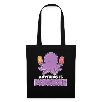 Anything Is Popsicle Eis Geschenk - Stoffbeutel - Schwarz - Vorne