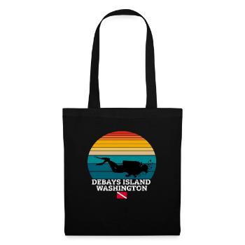 Debays Island Us Island Plongée sous-marine - Sac en tissu - noir - Devant