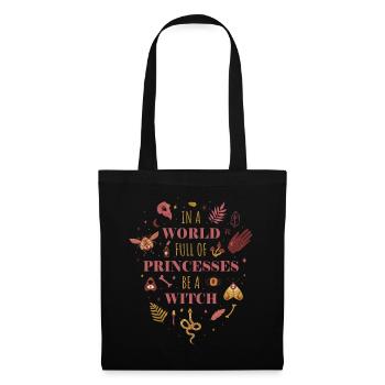 Dans un monde plein de princesses Wicca Cadeau - Sac en tissu - noir - Devant